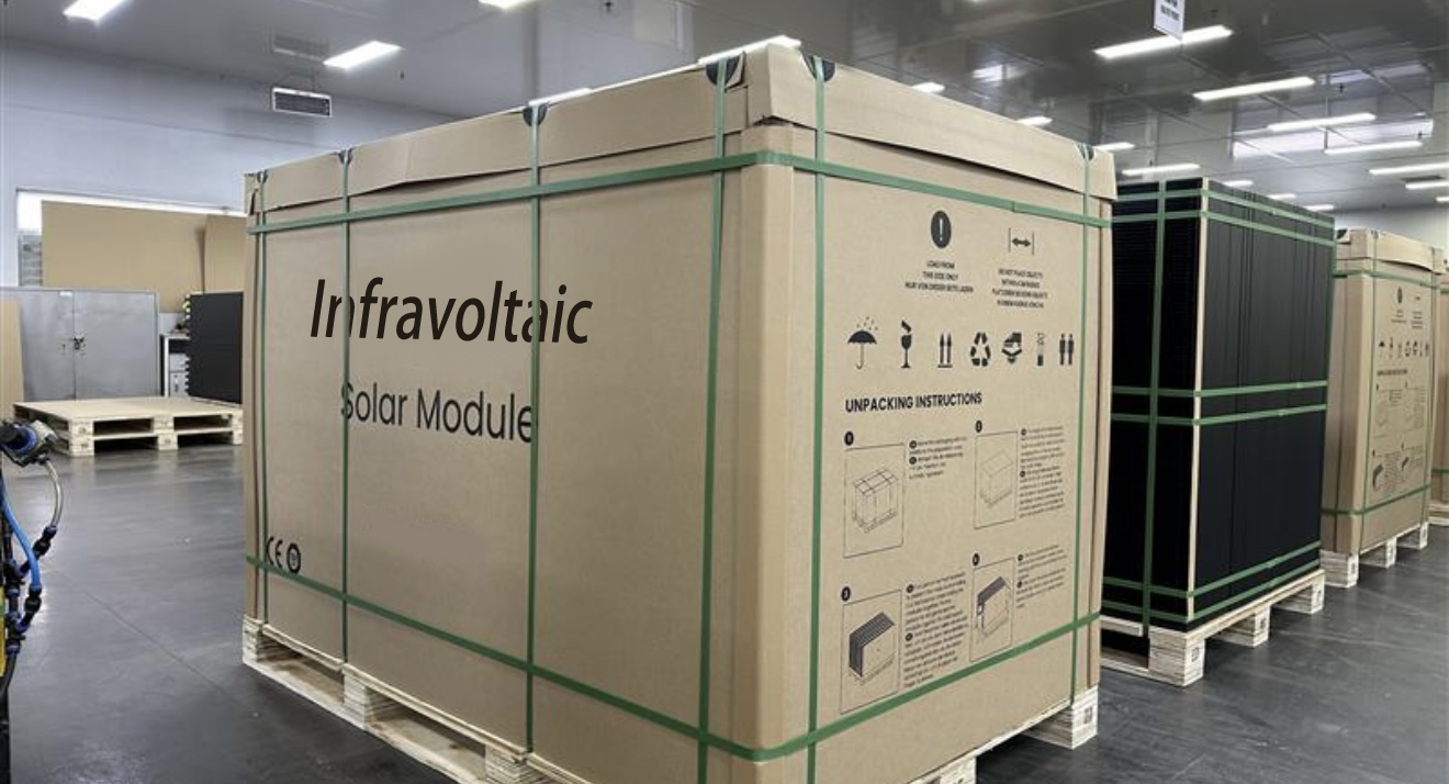 Verpackte Infravoltaic Solarmodule im Lager 